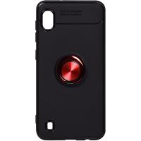 Чохол-накладка TOTO Car Magnetic Ring TPU Case Samsung Galaxy A10 Black/Red