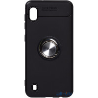 Чохол-накладка TOTO Car Magnetic Ring TPU Case Samsung Galaxy A10 Black/Silver