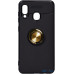 Чохол-накладка TOTO Car Magnetic Ring TPU Case Samsung Galaxy A20/A30 Black/Gold — інтернет магазин All-Ok. фото 1
