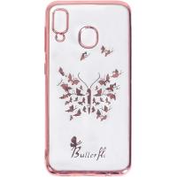 Чохол-накладка TOTO Electroplate Print TPU Case Samsung Galaxy A20/A30 Butterfly