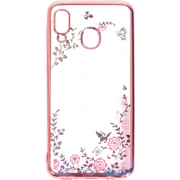 Чохол-накладка TOTO Electroplate Print TPU Case Samsung Galaxy A20/A30 Pink Flowers
