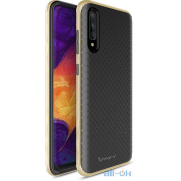 Чохол-накладка Ipaky Bumblebee Series/PC Frame With TPU Case Samsung Galaxy A50 Gold