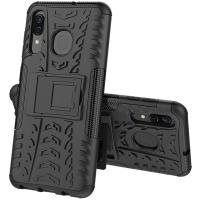 Чохол-накладка TOTO Dazzle Kickstand 2 in 1 Case Samsung Galaxy A20/A30 Black