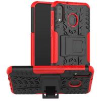 Чохол-накладка TOTO Dazzle Kickstand 2 in 1 Case Samsung Galaxy M20 Red