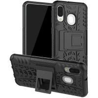 Чохол-накладка TOTO Dazzle Kickstand 2 in 1 Case Samsung Galaxy A40 Black