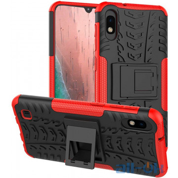 Чохол-накладка TOTO Dazzle Kickstand 2 in 1 Case Samsung Galaxy A10 Red