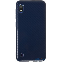 Чохол-накладка TOTO TPU Carbon Fiber 2,0mm Case Samsung Galaxy A10 Navy Blue
