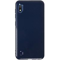 Чохол-накладка TOTO TPU Carbon Fiber 2,0mm Case Samsung Galaxy A10 Navy Blue