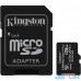 Карта пам'яті Kingston 16 GB microSDHC Class 10 UHS-I + SD Adapter SDC10G2/16GB — інтернет магазин All-Ok. фото 1