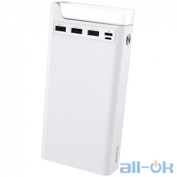 Зовнішній акумулятор (Power Bank) HOCO Jove Table Lamp J62 30000mAh White