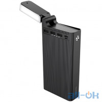 Зовнішній акумулятор (Power Bank) HOCO Jove Table Lamp J62 30000mAh Black