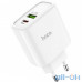 Мережевий зарядний пристрій Hoco C57A Speed PD Plus QC3.0 Type-C to Lightning EU White — інтернет магазин All-Ok. фото 1