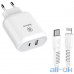 Мережевий зарядний пристрій Baseus Usb Wall Charger Bojure Series USB-C Quick charge 32W Plus USB-C to Lightning Cable White (TZTUN-BJ02) — інтернет магазин All-Ok. фото 2