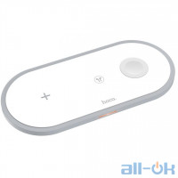 Бездротовий зарядний пристрій HOCO Handsome 3in1 CW24 15W White