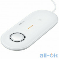 Бездротовий зарядний пристрій USAMS 2-in-1 Wireless Charger for Apple iPhone and Apple Watch White (CD119WH01)