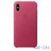 Чохол для смартфону Apple iPhone X Leather Case - Pink Fuchsia (MQTJ2) — інтернет магазин All-Ok. фото 1