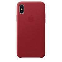 Чохол для смартфону Apple iPhone X Leather Case - PRODUCT RED (MQTE2)