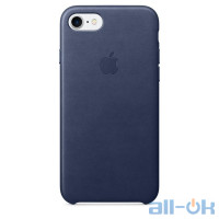Чохол для смартфону Apple iPhone 7 Leather Case - Midnight Blue MMY32