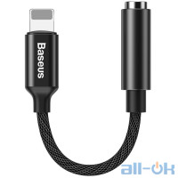 Кабель-перехідник BASEUS Lightning Male to 3.5mm Female Adapter L3.5 Black (CALL3-01)