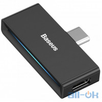 Перехідник Baseus L57 USB Type-C Charge Sound Adapter AUX 3.5мм Black (CATL57-0A)