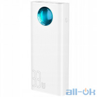Зовнішній акумулятор (Power Bank) Baseus Amblight Digital Display White (PPLG-02)
