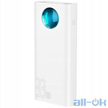 Зовнішній акумулятор (Power Bank) Baseus Amblight Digital Display White (PPLG-02)