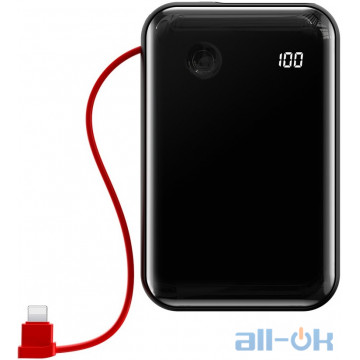 Зовнішній акумулятор (Power Bank) Baseus Mini S 10000 mAh Lightning Black (PPXF-B01)