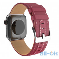 Ремінець для  Apple Watch Series 4 HOCO Duke series WB04  |40mm| wine red