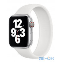 Силіконовий монобраслет Apple Solo Loop White для Apple Watch 40mm SE/6/5/4 (MYNT2) розмір 6