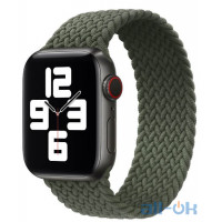 Ремінець  Apple Braided Solo Loop Inverness Green для Apple Watch 40mm SE/6/5/4 (MY6Q2)  розмір 6