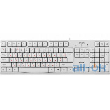Клавіатура SVEN KB-S300 White UA UCRF