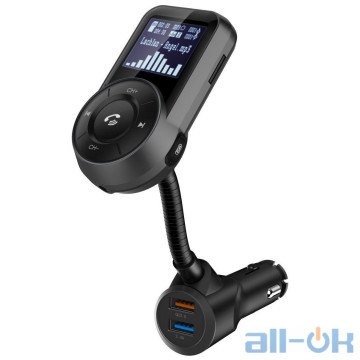 FM-трансмиттер Grand-X 96GRX Hands Free Bluetooth V4.2 Quick Charge 3.0 Plus 2,4А UA UCRF