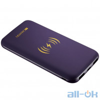 Зовнішній акумулятор (Power Bank) Canyon Whireless 8000 mAh Purple (CNS-TPBW8P) UA UCRF
