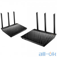 Бездротовий маршрутизатор (роутер) з підтримкою Ai Mesh ASUS AiMesh AC1900 WiFi System (RT-AC67U 2 Pack) UA UCRF