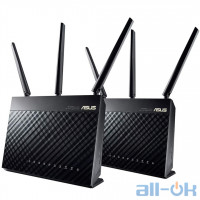 Бездротовий маршрутизатор (роутер) з підтримкою AiMesh ASUS RT-AC68U 2pack UA UCRF