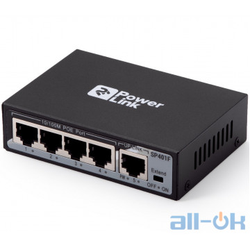 Комутатор некерований 2E PowerLink SP401F (2E-SP401F) UA UCRF 