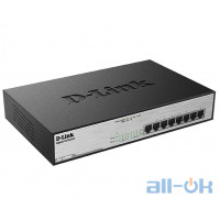 Комутатор некерований D-Link DGS-1008MP UA UCRF