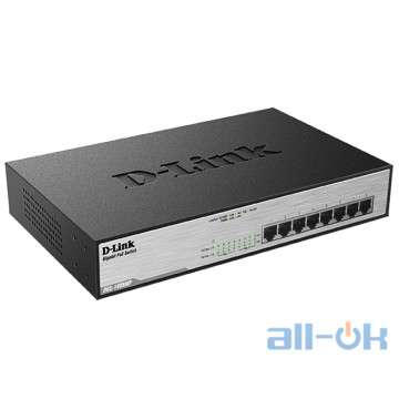 Комутатор некерований D-Link DGS-1008MP UA UCRF