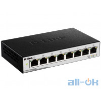 Комутатор керований рівня 2 D-Link DGS-1100-08 UA UCRF
