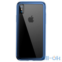 Чохол Baseus Hard And Soft Border для iPhone X Dark Blue FRAPIPHX-15