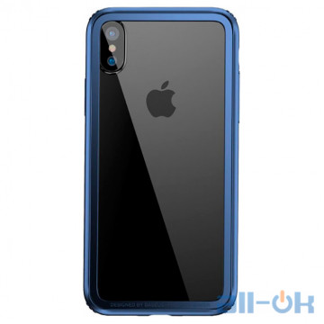 Чохол Baseus Hard And Soft Border для iPhone X Dark Blue FRAPIPHX-15