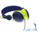 Навушники ,без мікрофона  Havit HV-H2198D Blue/Green UA UCRF — інтернет магазин All-Ok. фото 3