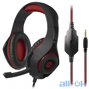 Комп'ютерна гарнітура SSVEN AP-G886MV Black-Red (AP-G886MV) UA UCRF