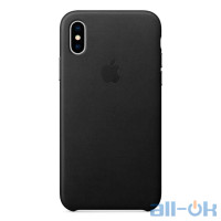 Чохол для смартфону Apple iPhone XS Max Leather Case - Black (MRWT2)