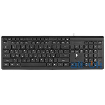 Клавіатура 2E KM1020 Slim USB Black (2E-KM1020UB) UA UCRF