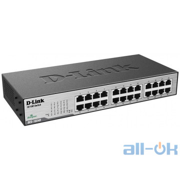 Комутатор некерований D-Link DES-1024D UA UCRF