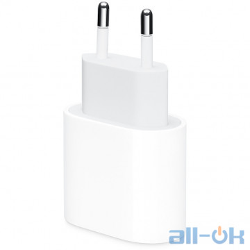 Сетевое зарядное устройство Apple USB-C Power Adapter 20W (MHJE3) 99% Original
