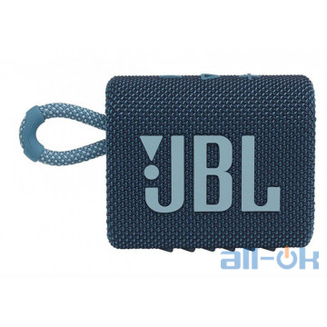 Портативні колонки JBL Go 3 Blue (JBLGO3BLU) UA UCRF
