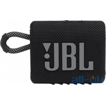 Портативні колонки JBL Go 3 Black (JBLGO3BLK) UA UCRF