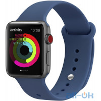  Ремешок UWatch Silicone Strap для Apple Watch 38/40 mm Ocean Blue
